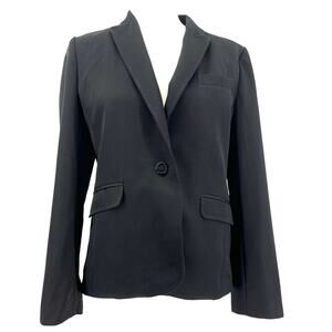 J Crew Black wool‎ blazer jacket single breasted (8)